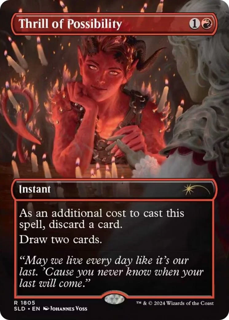 Thrill of Possibility [1805] [Borderless] [Karlach's Rage] [Secret Lair Drop] [Non-Foil]