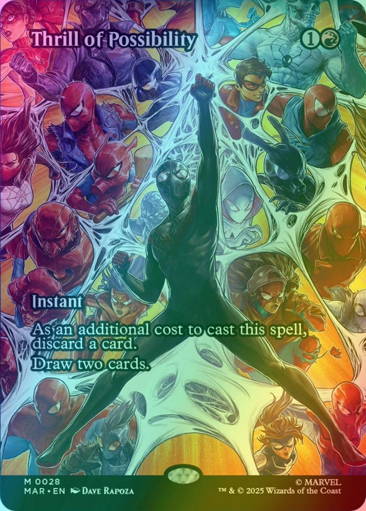 Thrill of Possibility [28] [Borderless] [Source Material] [Marvel Universe] [Foil]