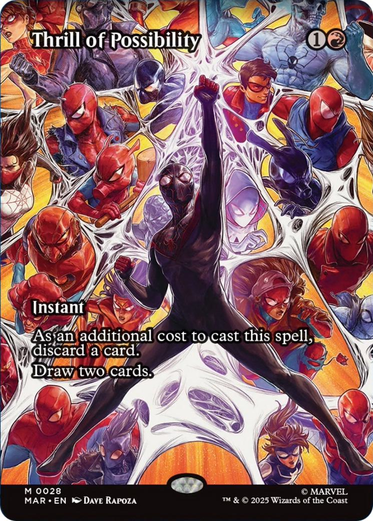 Thrill of Possibility [28] [Borderless] [Source Material] [Marvel Universe] [Non-Foil]
