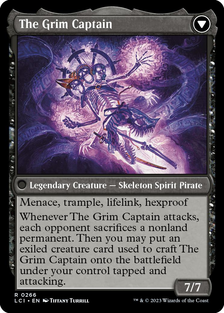 Throne of the Grim Captain // The Grim Captain [266] [The Lost Caverns of Ixalan] [Non-Foil] - Image 2