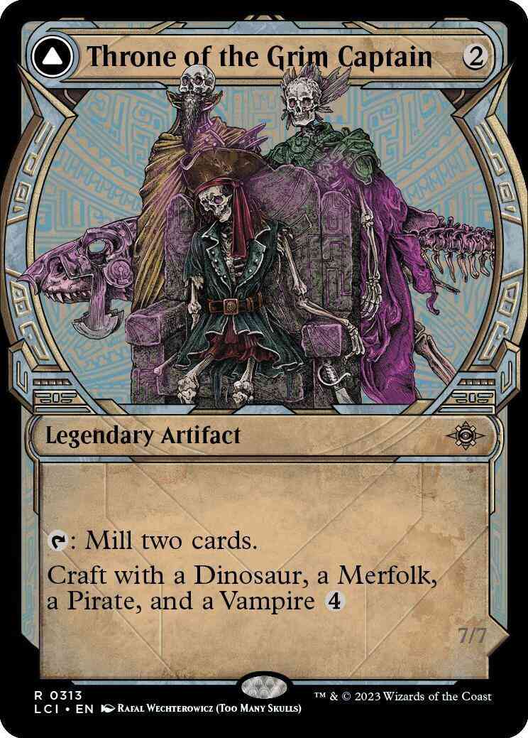 Throne of the Grim Captain // The Grim Captain [313] [Legends of Ixalan Showcase] [The Lost Caverns of Ixalan] [Non-Foil]