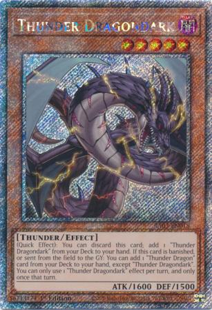 Thunder Dragondark - RA03-EN018 - Platinum Secret Rare - 1st Edition