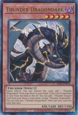 Thunder Dragondark - RA03-EN018 - Prismatic Ultimate Rare - 1st Edition