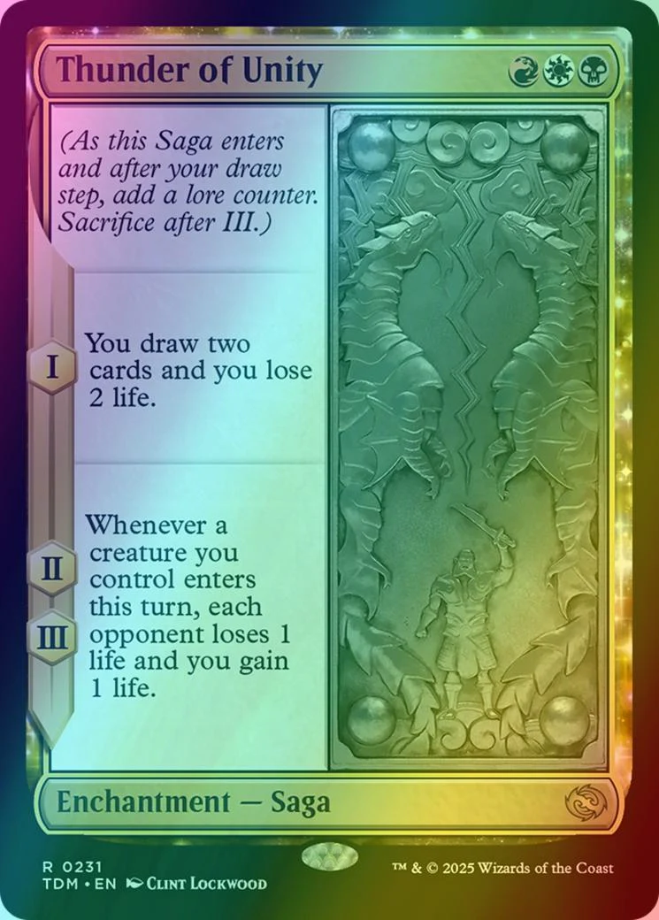 Thunder of Unity [231] [Tarkir: Dragonstorm] [Foil]
