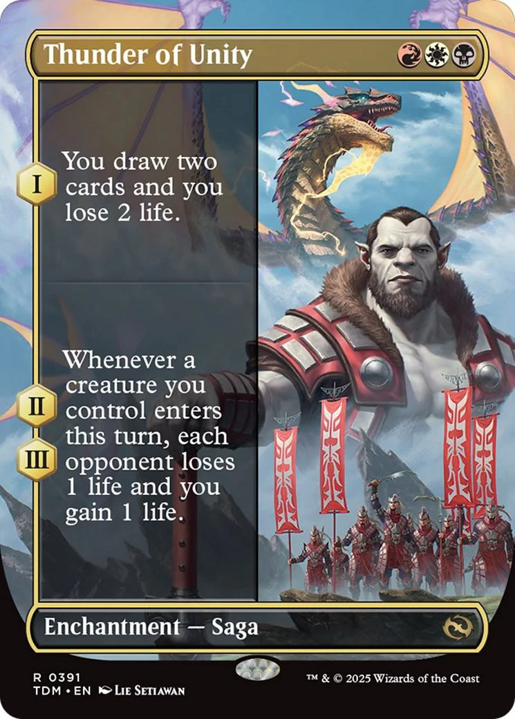 Thunder of Unity [391] [Borderless] [Tarkir: Dragonstorm] [Non-Foil]