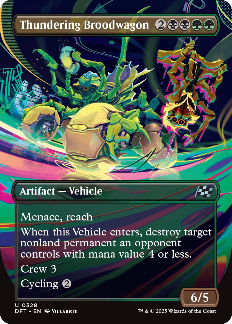 Thundering Broodwagon [328] [Borderless] [Revved Up] [Aetherdrift] [Non-Foil]