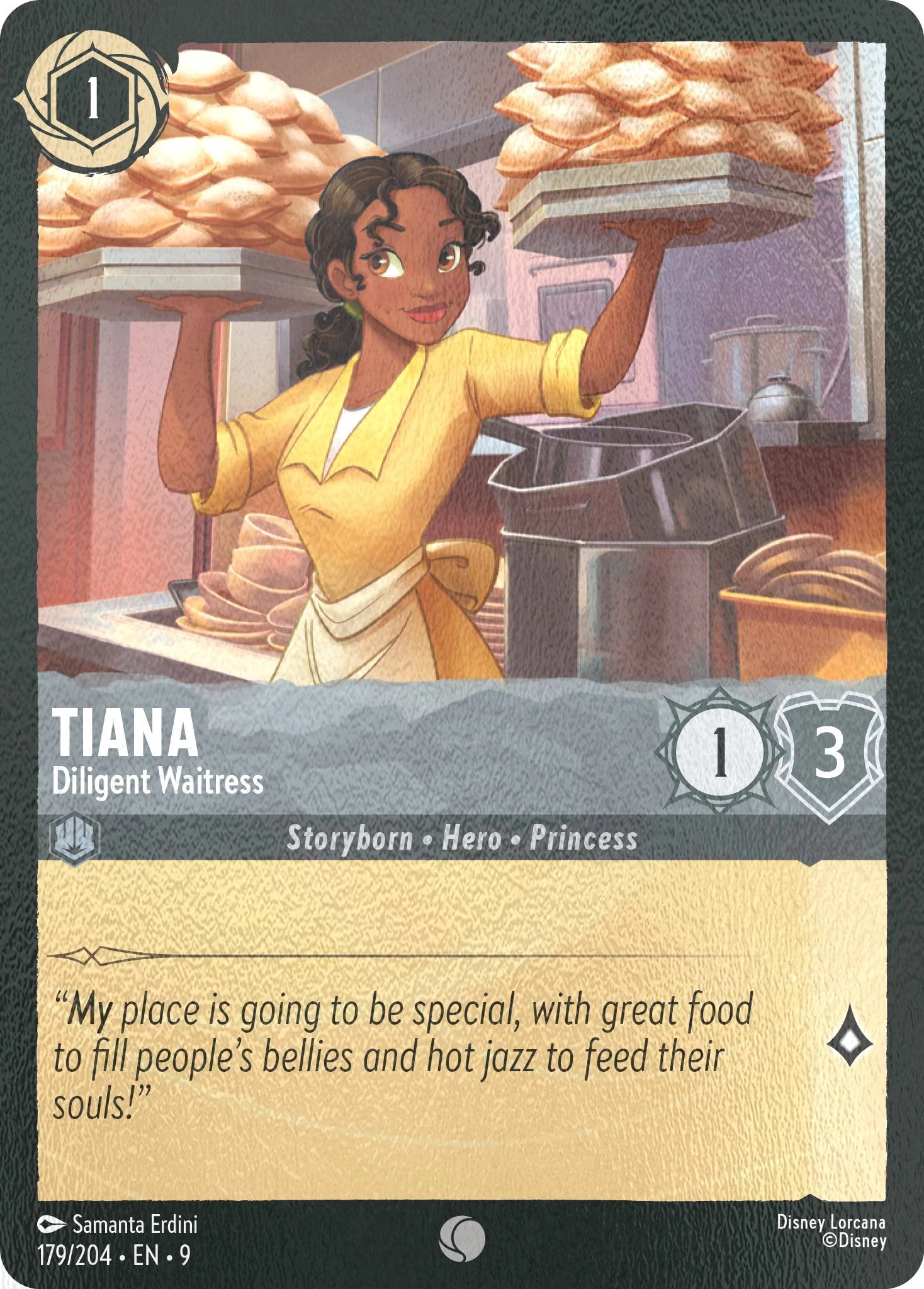 Tiana - Diligent Waitress - 179/204 [Fabled] [Cold Foil]