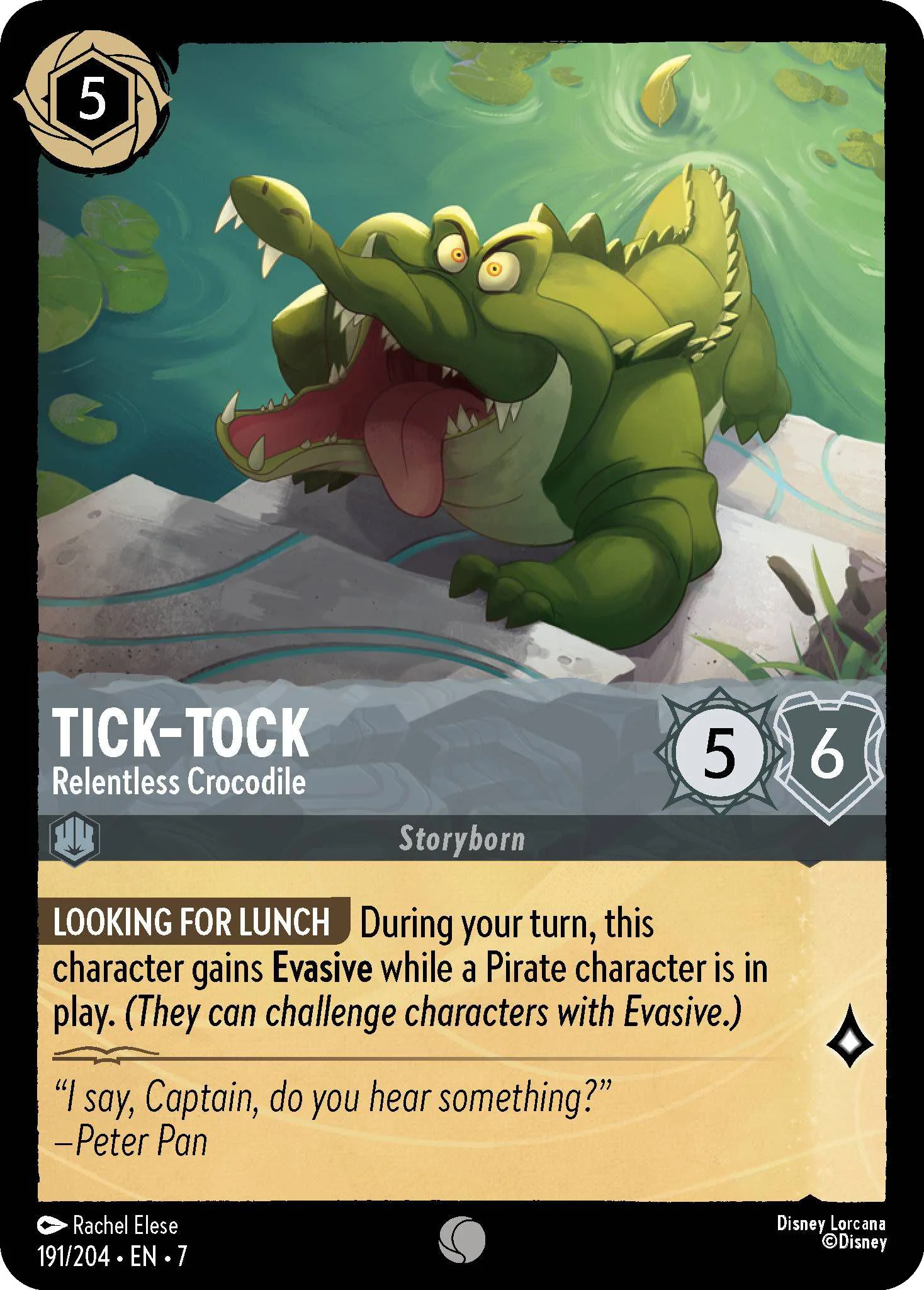 Tick-Tock - Relentless Crocodile - 191/204 [Archazia's Island] [Non-Foil]
