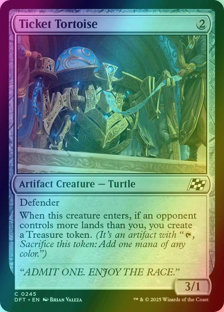 Ticket Tortoise [245] [Aetherdrift] [Foil]