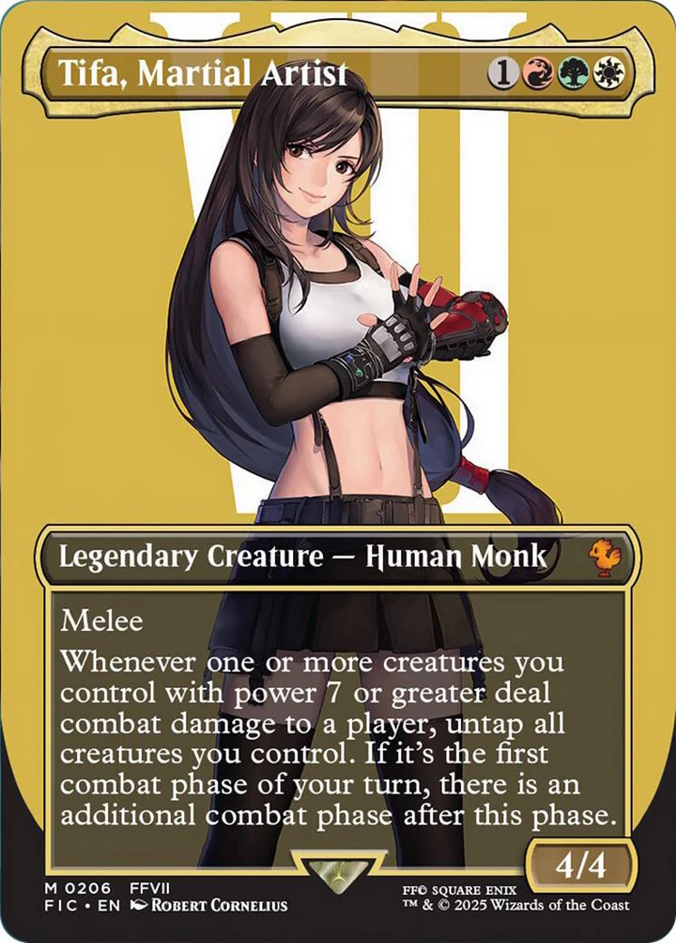 Tifa, Martial Artist [206] [Borderless] [Character] [FINAL FANTASY: Commander] [Non-Foil]