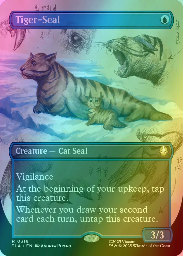 Tiger-Seal [318] [Borderless] [Field Notes] [Avatar: The Last Airbender] [Foil]