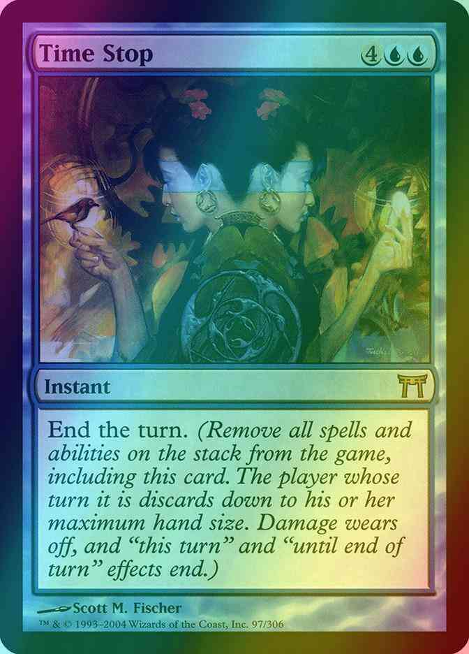 Time Stop [97] [Champions of Kamigawa] [Foil]