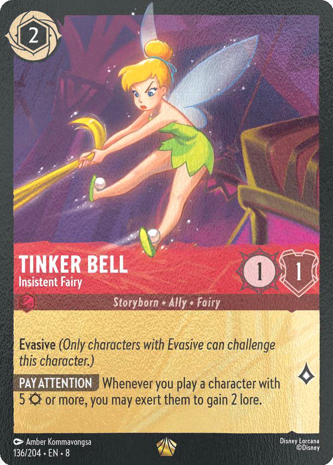 Tinker Bell - Insistent Fairy - 136/204 [Reign of Jafar] [Cold Foil]