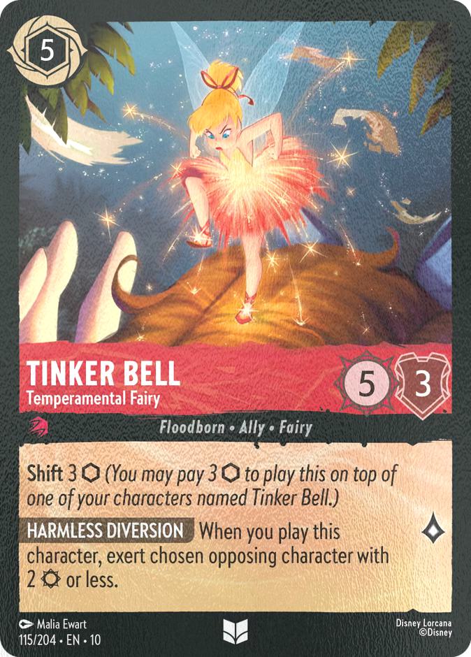 Tinker Bell - Temperamental Fairy - 115/204 [Whispers in the Well] [Cold Foil]