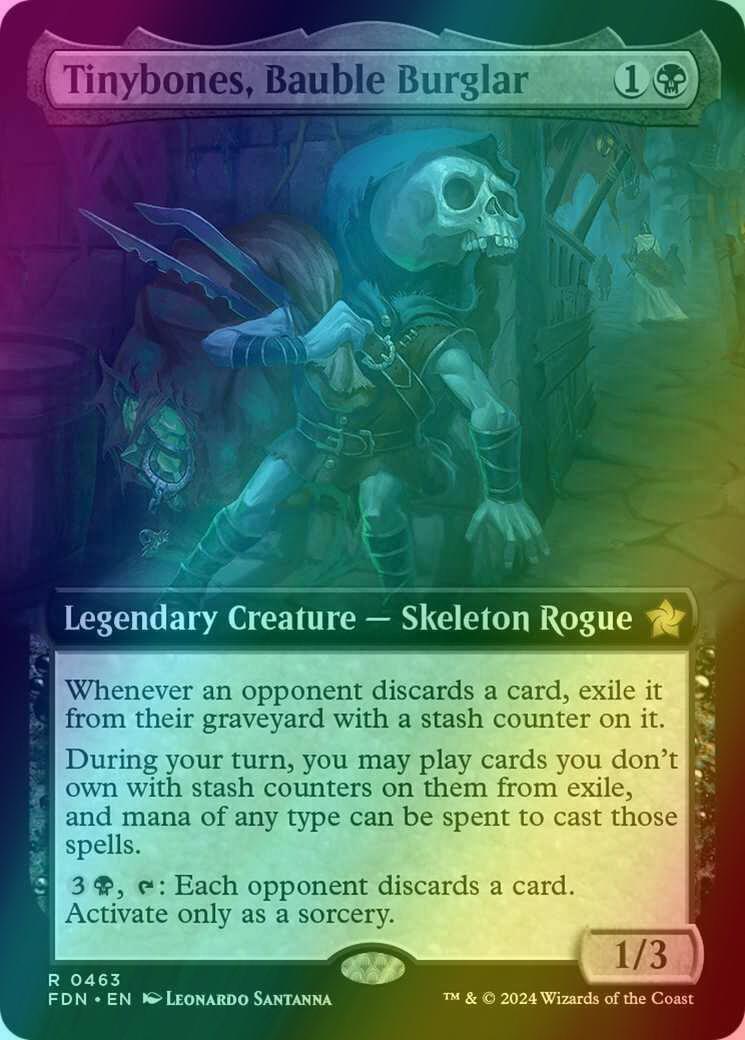 Tinybones, Bauble Burglar [463] [Extended Art] [Foundations] [Foil]