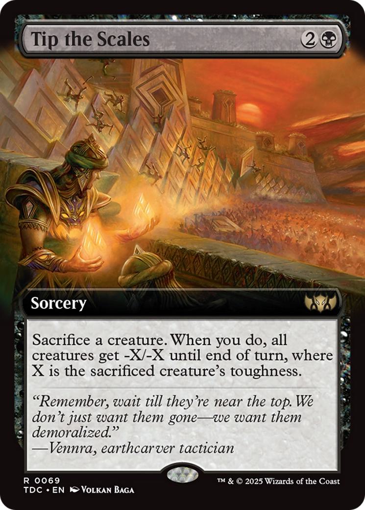 Tip the Scales [69] [Extended Art] [Tarkir: Dragonstorm: Commander] [Non-Foil]