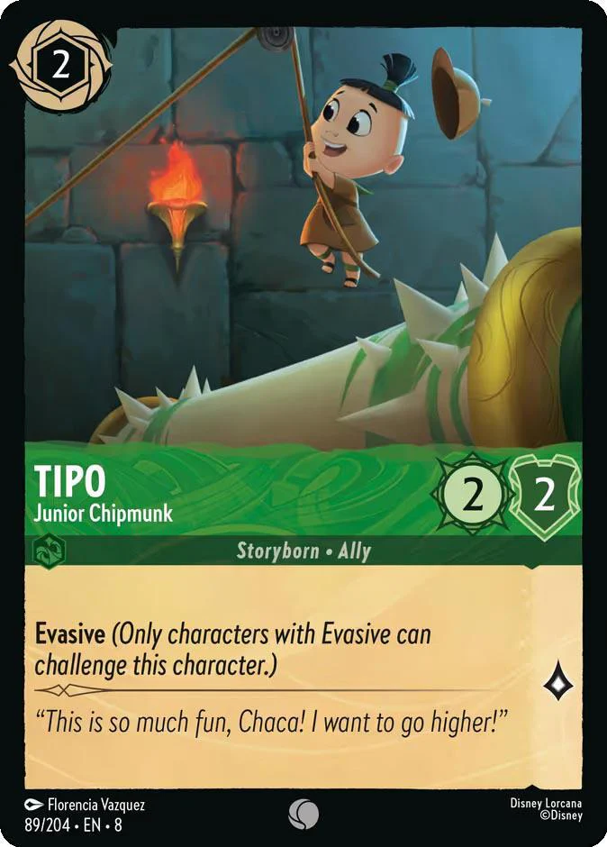 Tipo - Junior Chipmunk - 89/204 [Reign of Jafar] [Non-Foil]