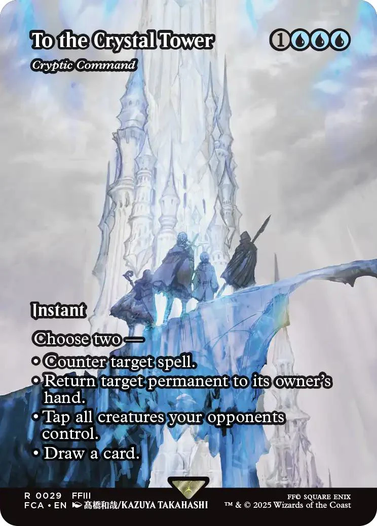 To the Crystal Tower - Cryptic Command [29] [Borderless] [FINAL FANTASY: Through the Ages] [Non-Foil]