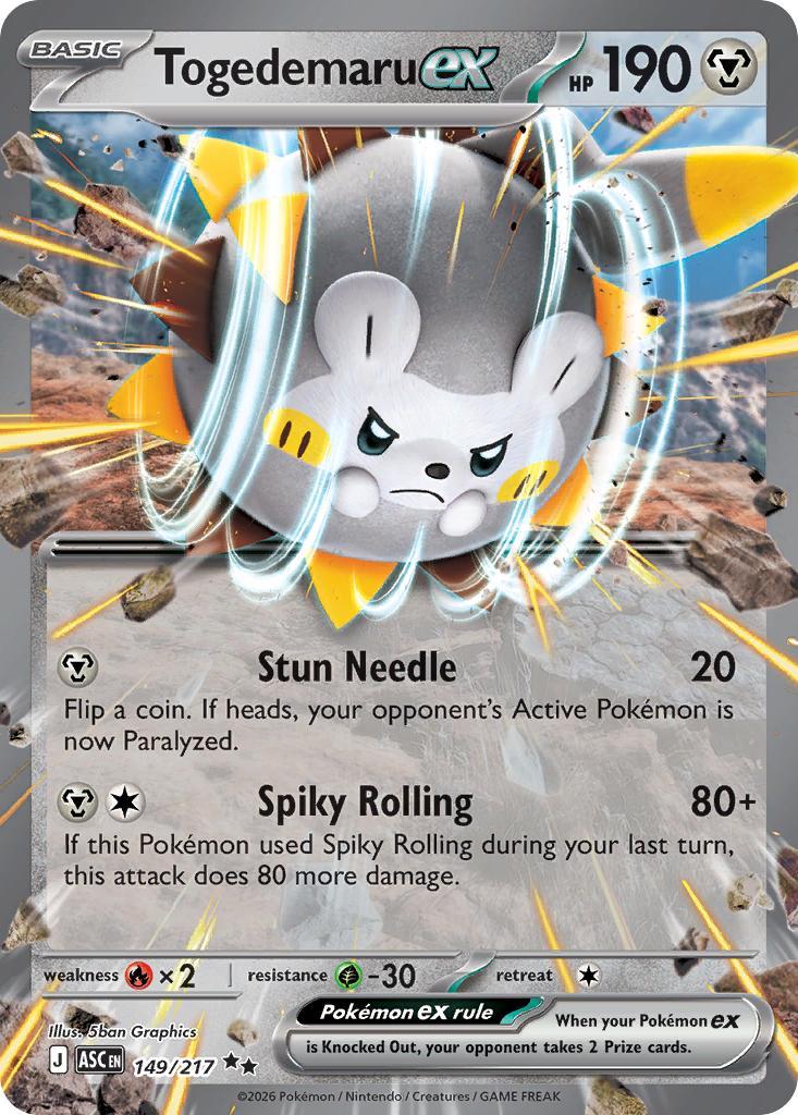 Togedemaru ex - 149/217 - Double Rare [me025-149] [Ultra]