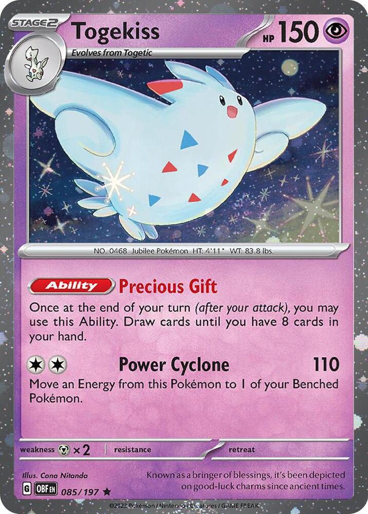 Togekiss - 085/197 - Promo [Blister Pack] [sv03msp-085] [Cosmos Holo]