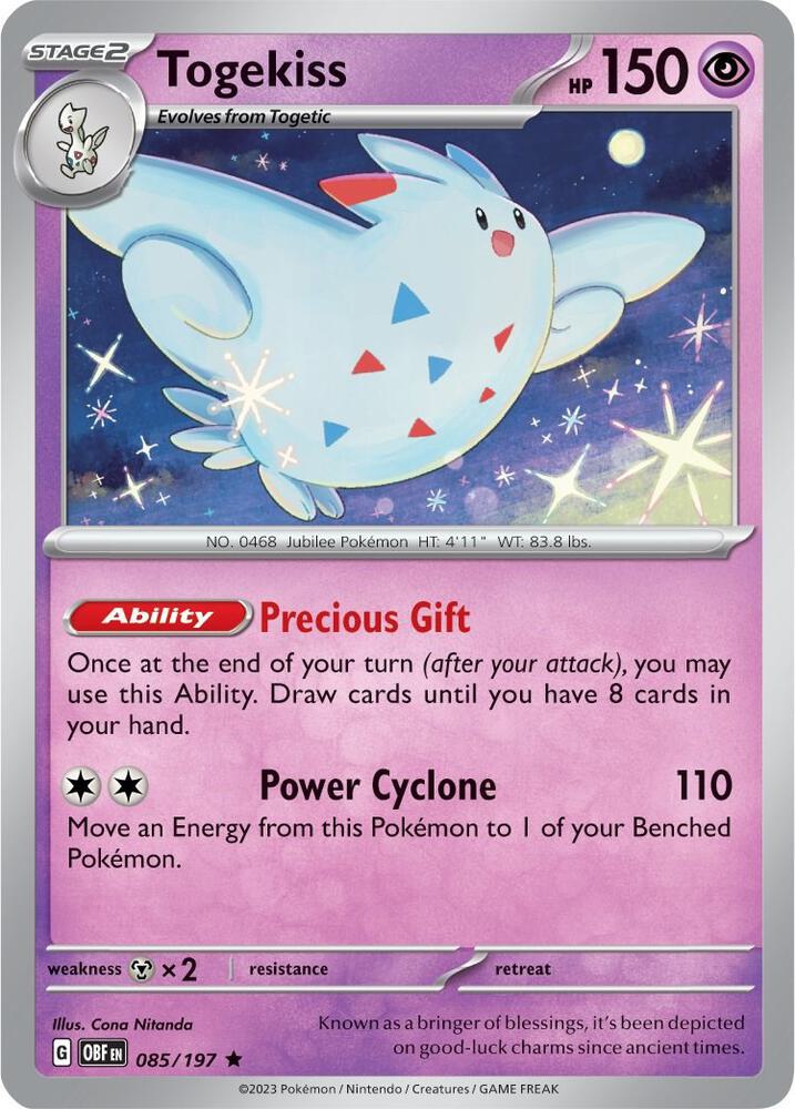 Togekiss - 085/197 - Promo [Build & Battle Box] [sv03msp-085] [Non-Holo]
