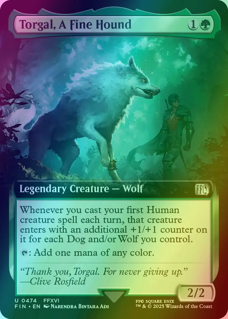 Torgal, A Fine Hound [474] [Extended Art] [FINAL FANTASY] [Foil]