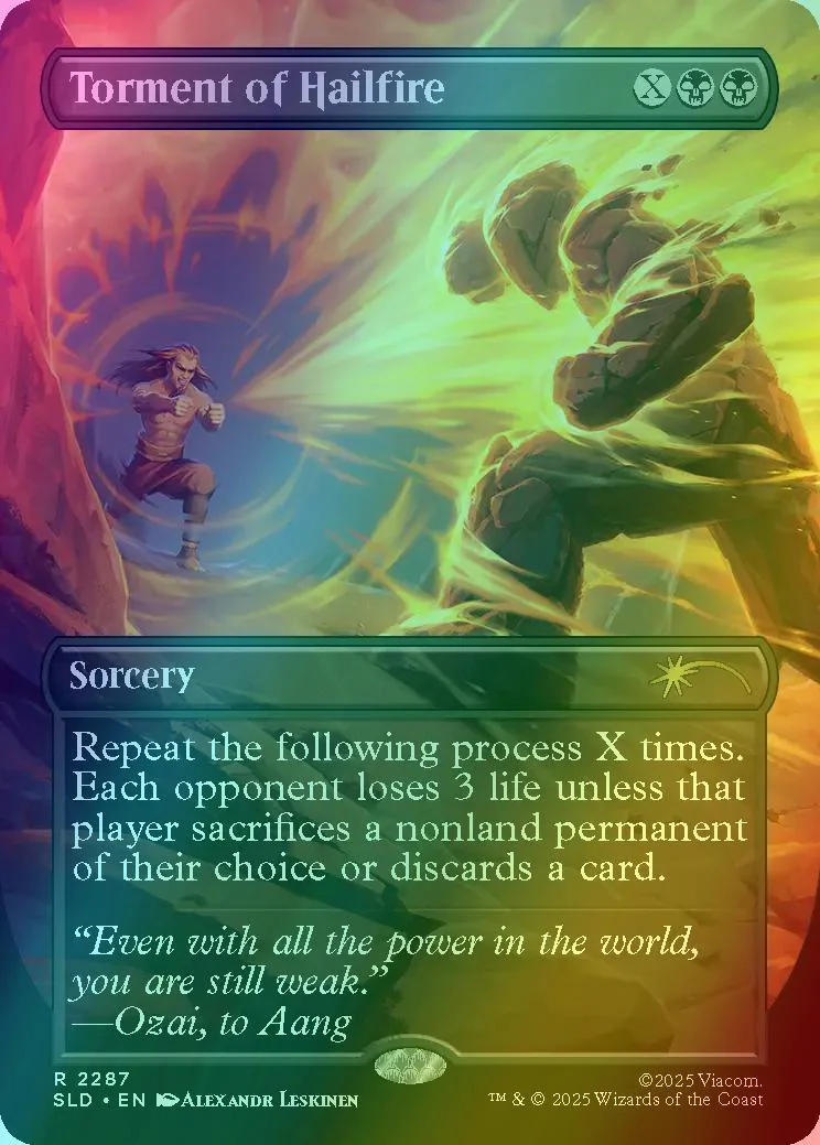 Torment of Hailfire [2287] [Borderless] [Everything Changed] [Secret Lair Drop] [Foil]