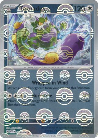 Tornadus - Poké Ball Pattern - 078/086 - Rare [sv105w-078] [Reverse Holo]
