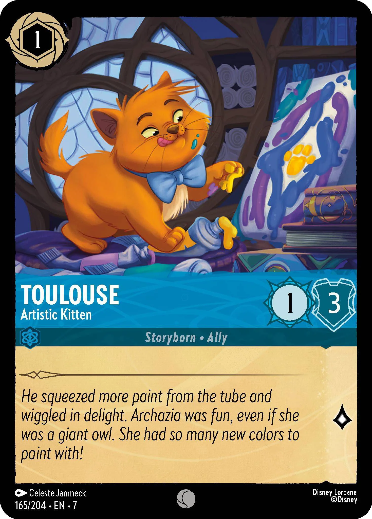 Toulouse - Artistic Kitten - 165/204 [Archazia's Island] [Non-Foil]