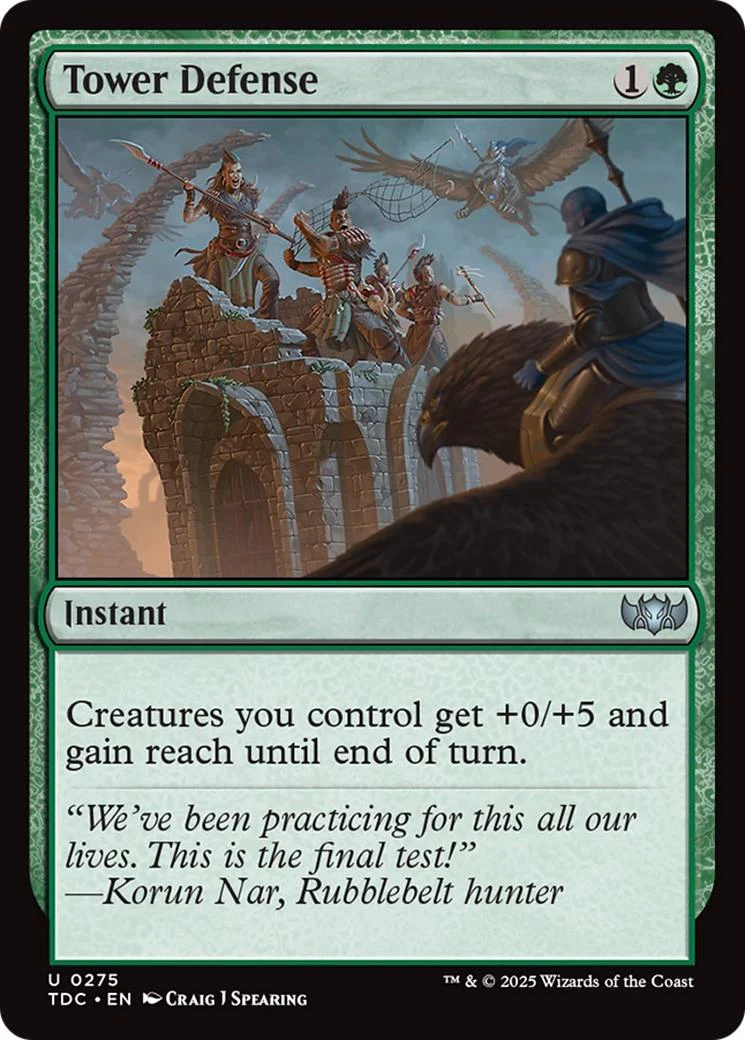 Tower Defense [275] [Tarkir: Dragonstorm: Commander] [Non-Foil]