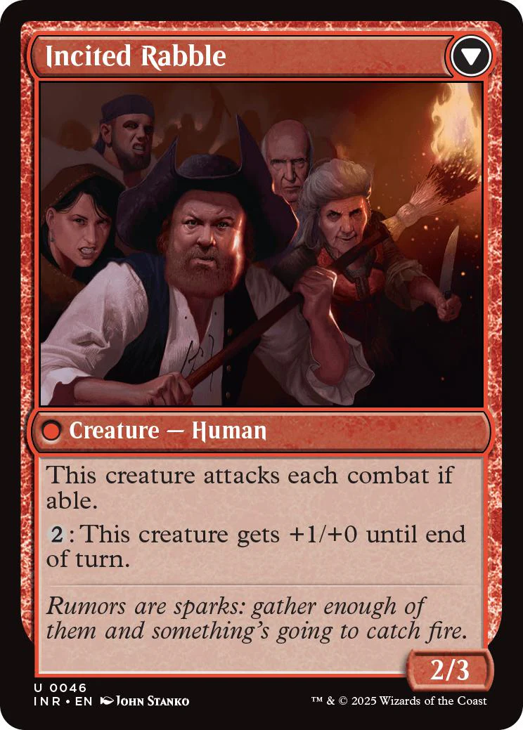 Town Gossipmonger // Incited Rabble [46] [Innistrad Remastered] [Non-Foil] - Image 2