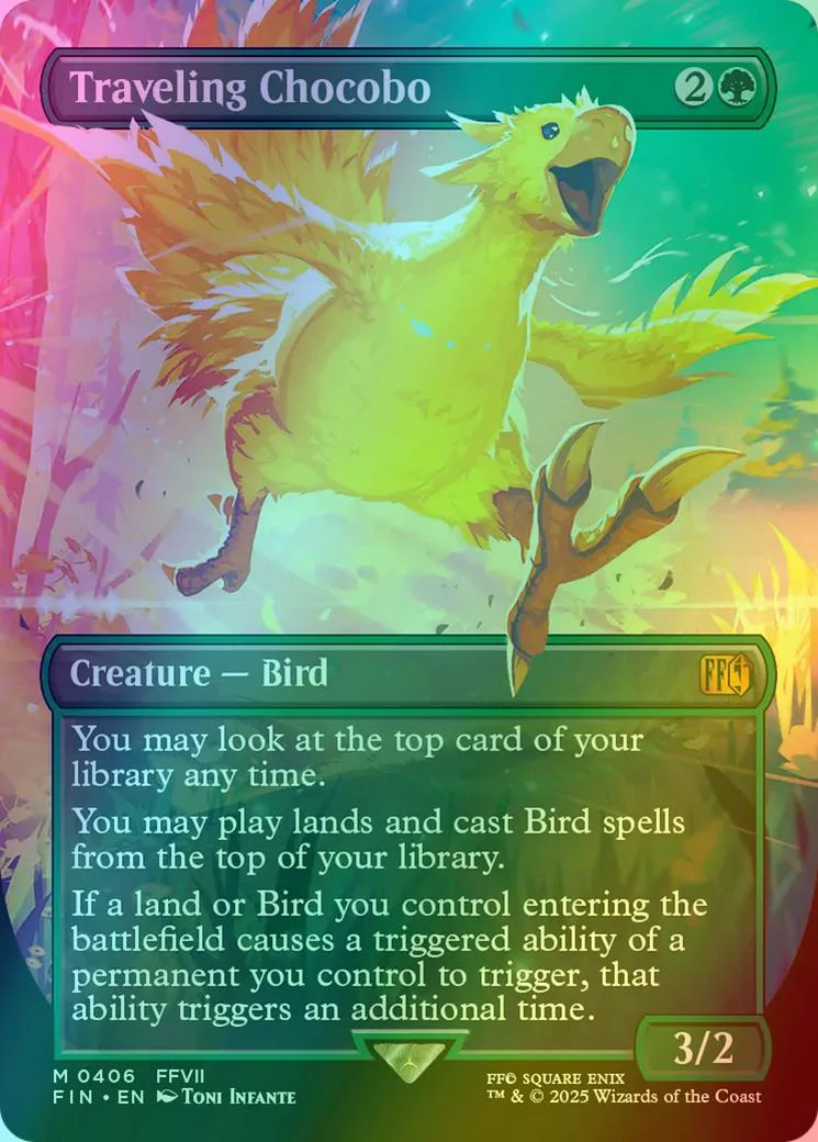 Traveling Chocobo [406] [Borderless] [FINAL FANTASY] [Foil]