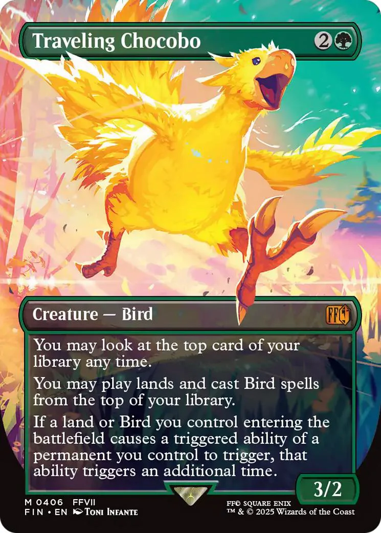 Traveling Chocobo [406] [Borderless] [FINAL FANTASY] [Non-Foil]