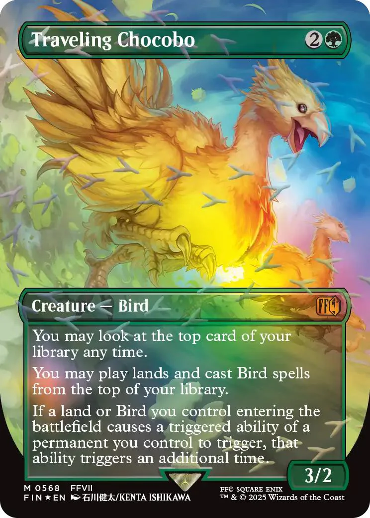 Traveling Chocobo [568] [Borderless] [FINAL FANTASY] [Chocobo Track Foil]
