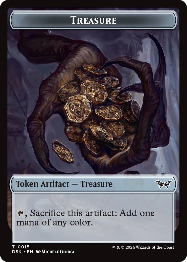 Treasure Token [15] [Duskmourn: House of Horror: Tokens] [Non-Foil]