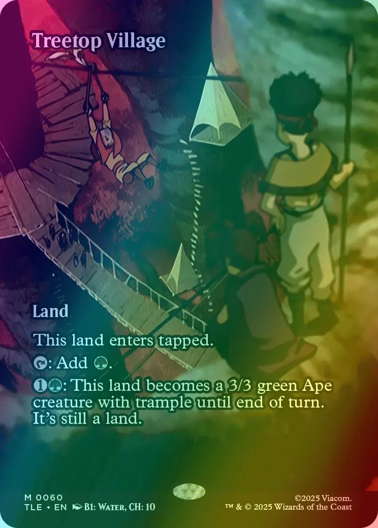 Treetop Village [60] [Borderless] [Source Material] [Avatar: The Last Airbender Eternal] [Foil]