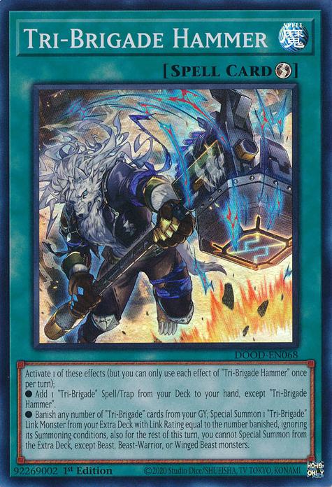 Tri-Brigade Hammer - DOOD-EN068 - Super Rare - 1st Edition