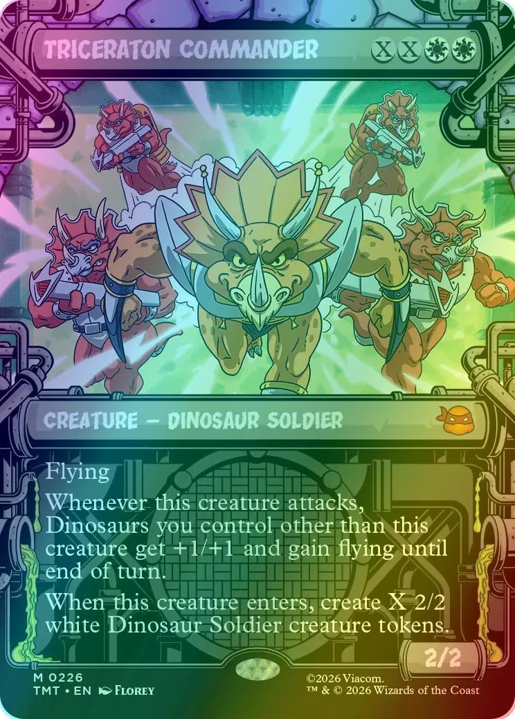Triceraton Commander [226] [Sewer Frame] [Teenage Mutant Ninja Turtles] [Foil]