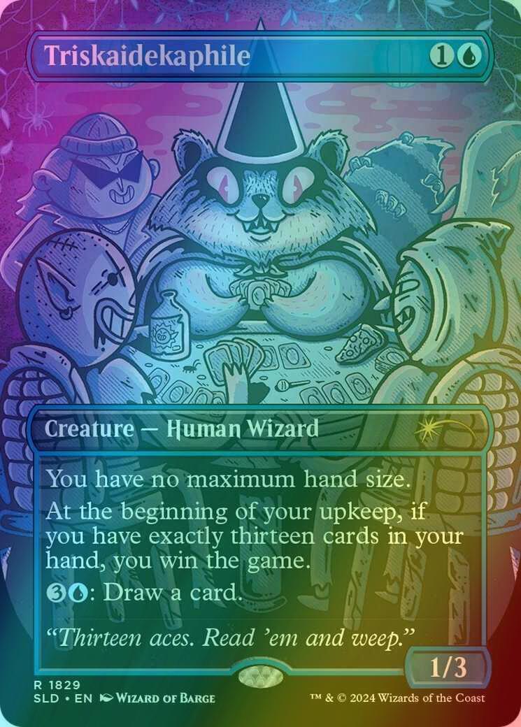 Triskaidekaphile [1829] [Borderless] [20 Ways to Win] [Secret Lair Drop] [Foil]