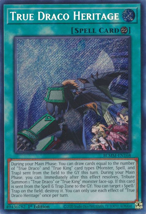 True Draco Heritage - BLMM-EN168 - Secret Rare - 1st Edition