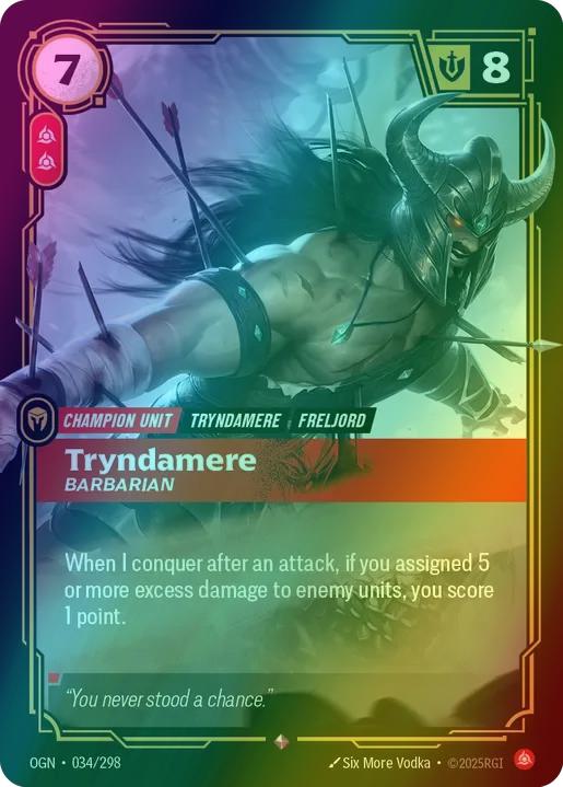 Tryndamere - Barbarian - 034/298 [Origins] [Foil]
