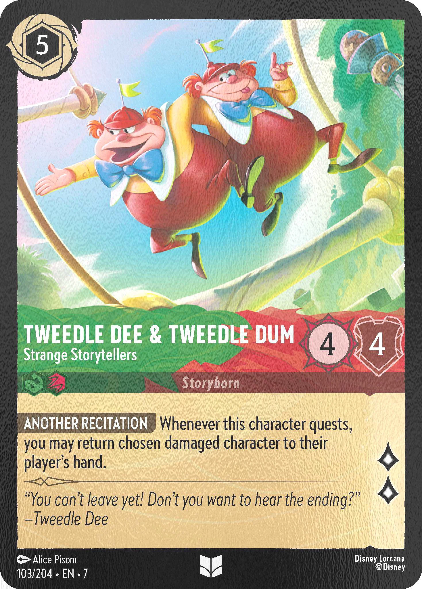 Tweedledee & Tweedledum - Strange Storytellers - 103/204 [Archazia's Island] [Cold Foil]