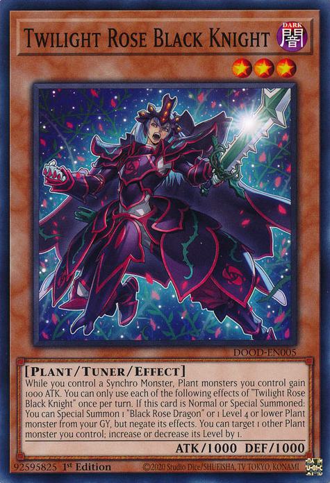 Twilight Rose Black Knight - DOOD-EN005 - Common - 1st Edition