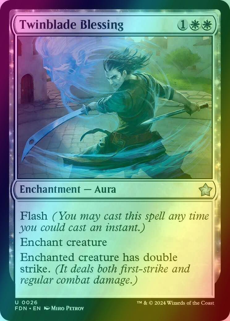 Twinblade Blessing [26] [Foundations] [Foil]