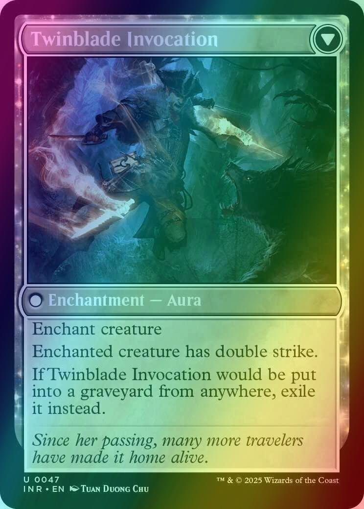 Twinblade Geist // Twinblade Invocation [47] [Innistrad Remastered] [Foil] - Image 2