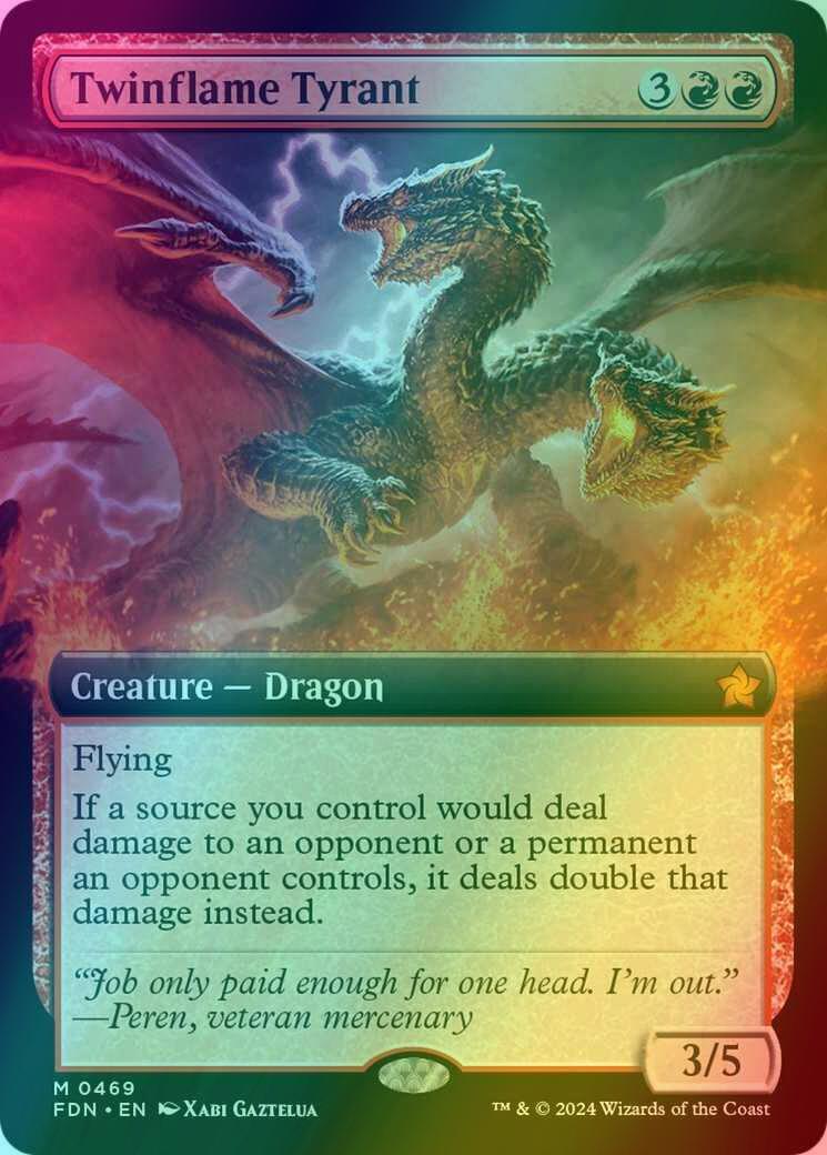 Twinflame Tyrant [469] [Extended Art] [Foundations] [Foil]