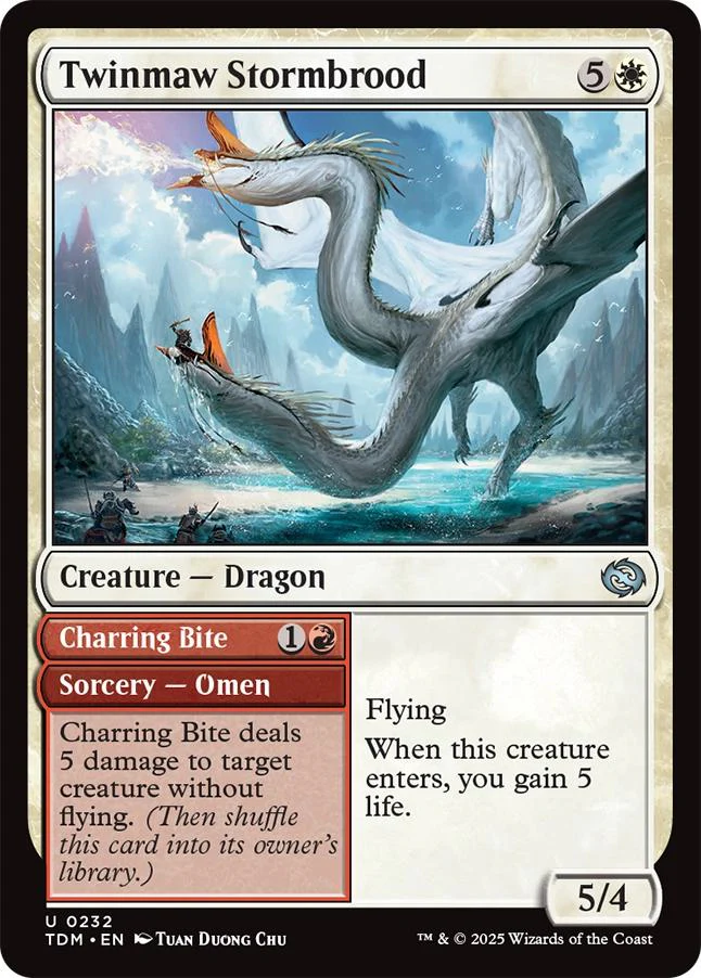 Twinmaw Stormbrood // Charring Bite [232] [Tarkir: Dragonstorm] [Non-Foil]