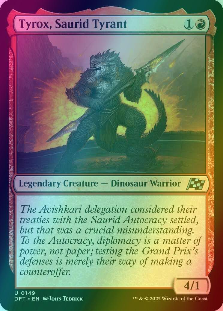 Tyrox, Saurid Tyrant [149] [Aetherdrift] [Foil]