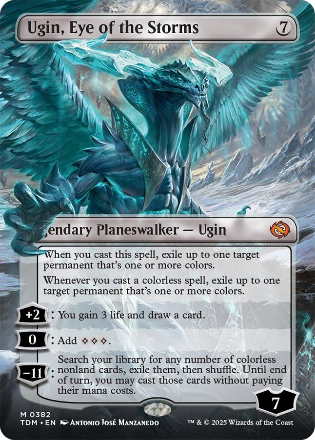 Ugin, Eye of the Storms // Ugin, Eye of the Storms [382] [Borderless] [Tarkir: Dragonstorm] [Non-Foil] - Image 2