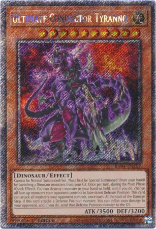 Ultimate Conductor Tyranno - RA04-EN287 - Platinum Secret Rare - 1st Edition